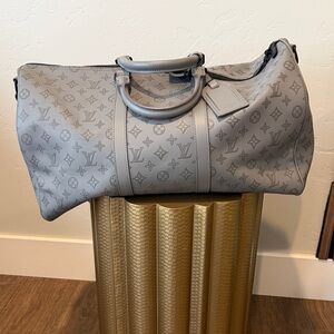 Louis Vuitton Monogram Gray Duffel Bag